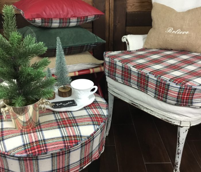 Mad for Plaid Furniture Flips!