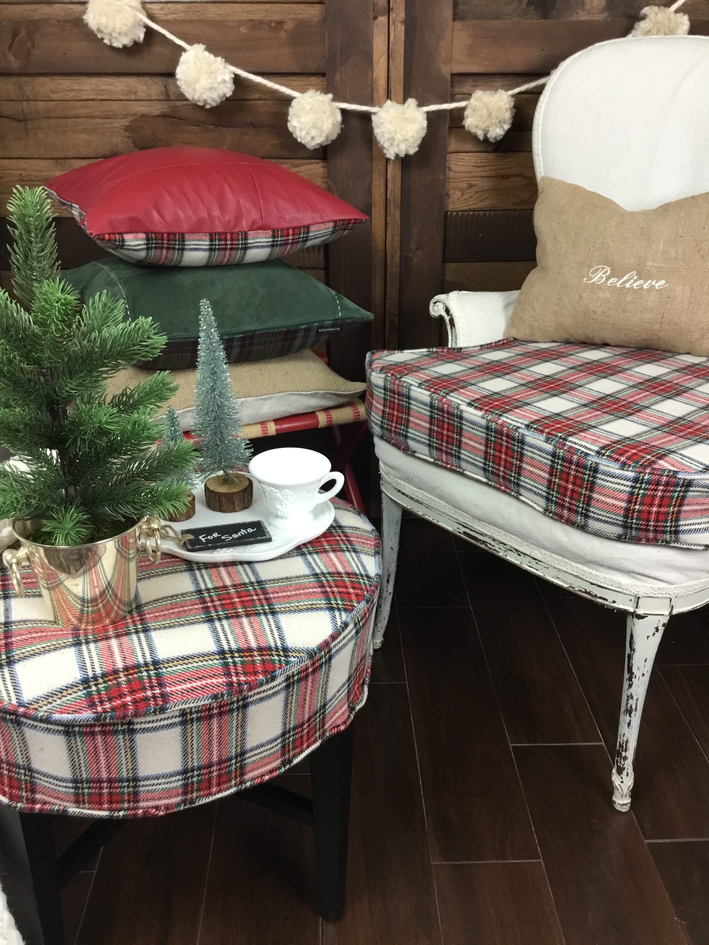 Mad for Plaid Furniture Flips!
