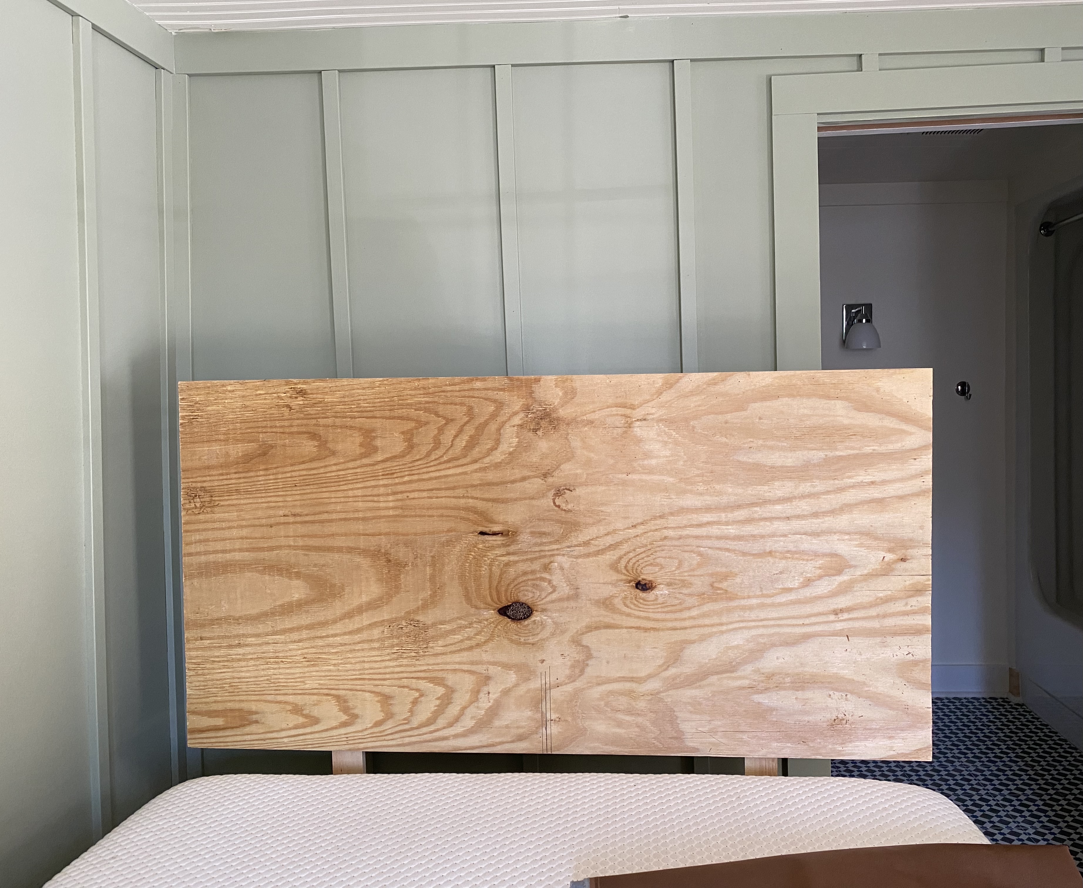 plywood headboard frame